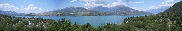 Panorama du lac de Serre-Ponçon