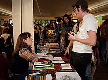 Author Kate Beaton at a book signing