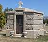 Llano Cemetery, Amarillo, Texas, Canode mausoleum.JPG