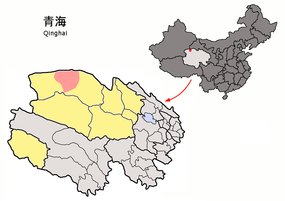 Lenghus läge i Haixi, Qinghai, Kina.