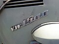 Emblema VW 1500. Utilizado entre 1968 y 1973.