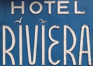 Logotyp till ursprungliga Hotel Riviera