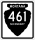 Secondary Highway 461 marker