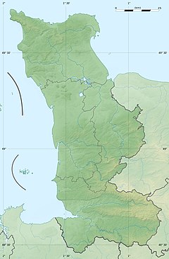 Mapa lokalizacyjna Manche