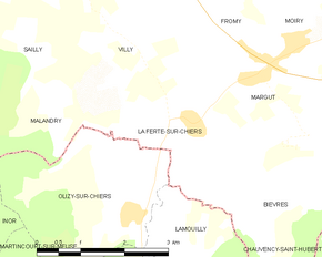 Poziția localității La Ferté-sur-Chiers