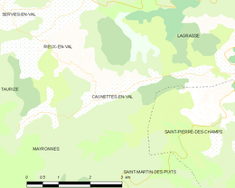 Caunettes-en-Val - Localizazion