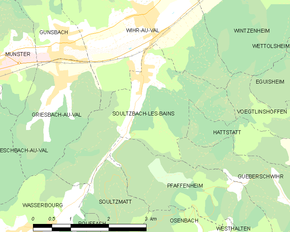 Poziția localității Soultzbach-les-Bains