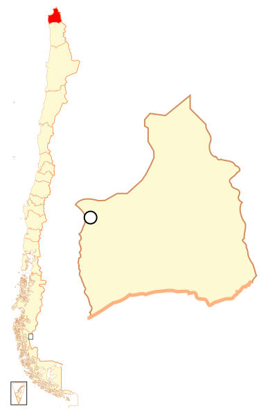 Localização da Arica e Parinacota (região)