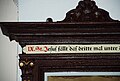 Jeſuſ und daſ statt Jeſus und das (Schrift auf einer Kreuzwegtafel in der Höllerhanslkapelle in Marhof, Steiermark)