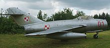The MiG-15, which bears a resemblance to both the Ta 183 and Me 263. MiG-15 RB1.jpg