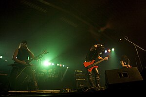 Morbid Angel at a concert in 2009