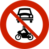 No motor vehicles