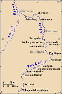 Location map GermanyNeckar