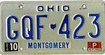 Номерной знак Огайо 1985 года (GQF-423) .jpg