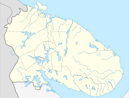 Montjegorsks läge i Murmansk oblast