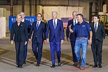 Boyle (far right) with President Joe Biden in October 2023. P20231013CS-0161.jpg