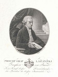 Prokop Lažanský z Bukové, portrét z roku 1797