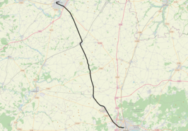 Spoorlijn Chartres - Orléans op de kaart