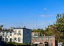 Radio and TV antenna tower farm in Roxborough Radio and TV antenna tower farm in Roxborough, Pennsylvania.jpg