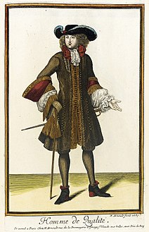 Recueil des modes de la cour de France, 'Homme de Qualité', Nicolas Arnoult (ca. 1671-1700), 1687