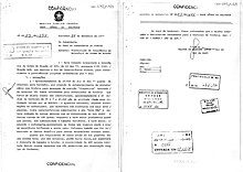 A document about a sighting of a UFO that occurred on December 16, 1977, in the state of Bahia, Brazil Registro de avistamento de Objeto Voador Nao Identificado - OVNI ocorrido em dezembro de 1977, na Bahia.jpg