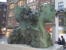 Rokin, Amsterdam, fontein (2017)