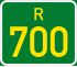 Regional route R700 shield