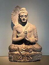Seated Buddha, 300-500 AD, from near Jamal Garhi, Pakistan, now Asian Art Museum in San Francisco. SFAAMBuddha.jpg