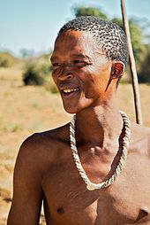 A San Tribesman: Those living in dry climates have fewer intestinal parasites. San tribesman.jpg