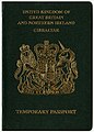 Series C temporary passport issued in Gibraltar