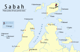 Kaart van Pulau Banggi