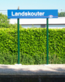 Naambord station Landskouter