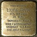 Stolperstein für Louise Frank (Jahnstraße 20)