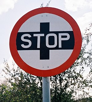 unusual stop sign