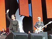 U2 au concert Live8.