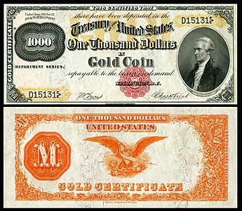 $1,000 Alexander Hamilton