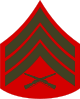 Нарукавный знак сержанта морской пехоты США