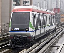 VAL 208 du métro d'Uijeongbu.