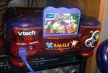 An English Special Edition of the V.Smile included two controllers, a game cartridge and a console with reversed body colors. V.Smile TV Learning System Special Edition console (circa 2008).jpg