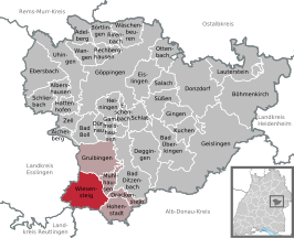 Kaart van Wiesensteig