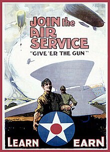 Плакат о наборе в военно-воздушную службу армии США времен Первой мировой войны Source3.jpg