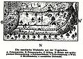 Lageplan der angeblichen wendischen Wallstätte als Buchillustration von Ludwig Zapf