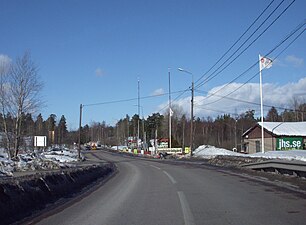 Ältavägen mot norr vid Tenntorp