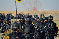 Forças especiais do Iraque durante marcha