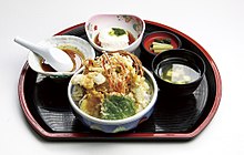 信州諏訪みそ天丼提供イメージ