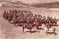 Cavalrymen of 10th Hussar Home Guard Cavalry Regiment from Varaždin, during military exercises.