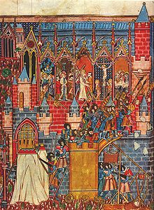 13th-century miniature depicting the siege 1099 Siege of Jerusalem.jpg
