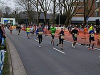 Wendepunkt im Start- und Zielbereich