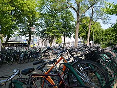 Hoorn, Fahrradständer im Stadtzentrum