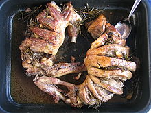 Abbacchio, an Italian preparation of lamb Abbacchio Pasquale.jpg